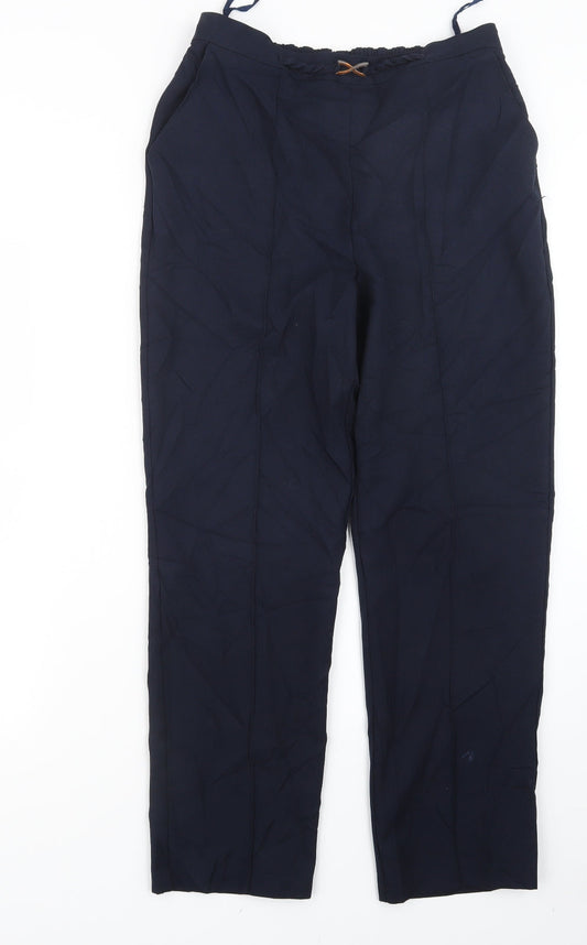 Womens UK Size 10 Papaya Regular Fit  Blue Trousers