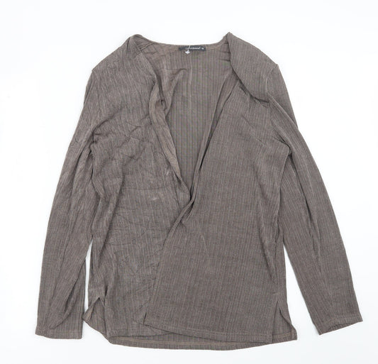 Womens UK Size M Reflections Brown Cardigan Jumper