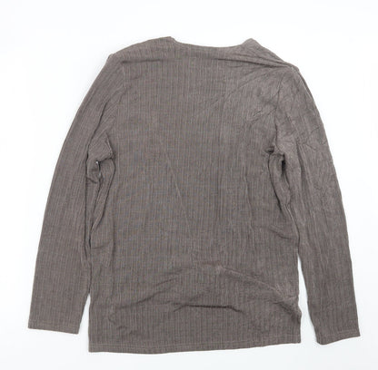 Womens UK Size M Reflections Brown Cardigan Jumper