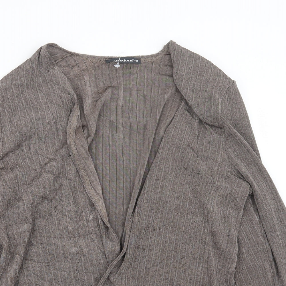 Womens UK Size M Reflections Brown Cardigan Jumper