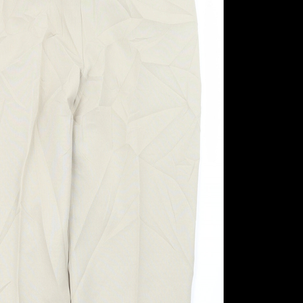 Womens UK Size 14 slimma Regular Fit  Ivory Trousers
