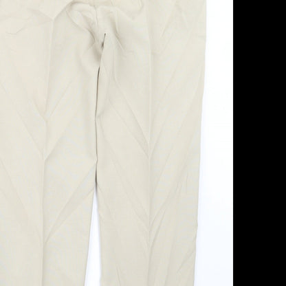Womens UK Size 14 slimma Regular Fit  Ivory Trousers