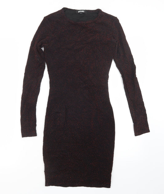 Missguided Womens Red   T-Shirt Dress  Size 4