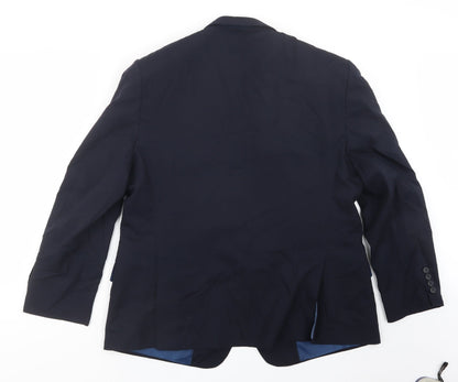 Mens UK Size 42 Marks and Spencer Regular Blue Suit Jacket