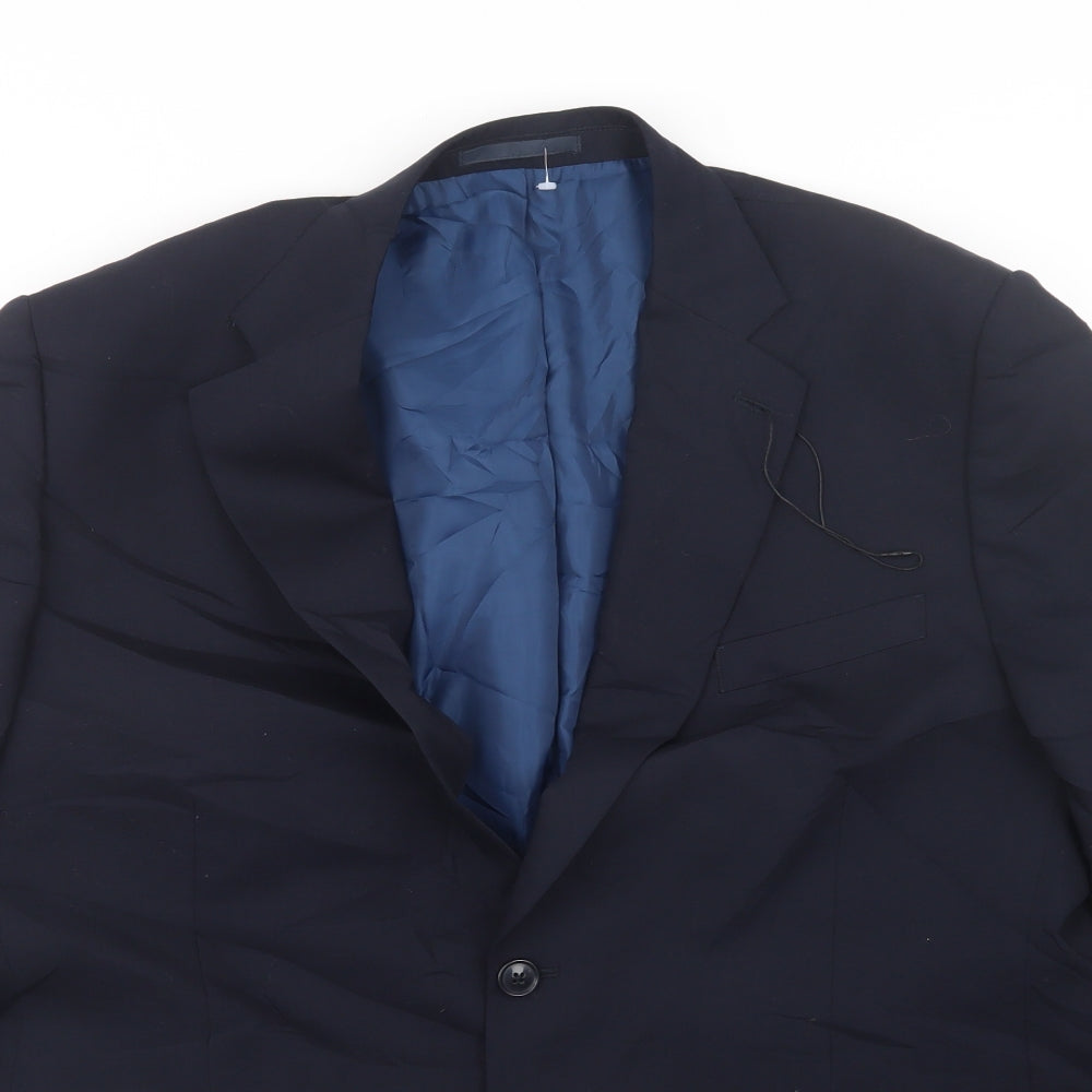 Mens UK Size 42 Marks and Spencer Regular Blue Suit Jacket