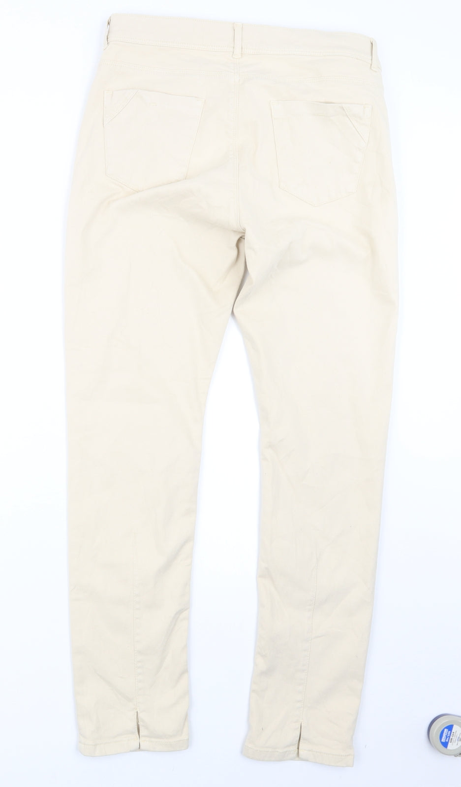 Womens UK Size 31 in Preworn Regular Fit Straight Beige Jeans
