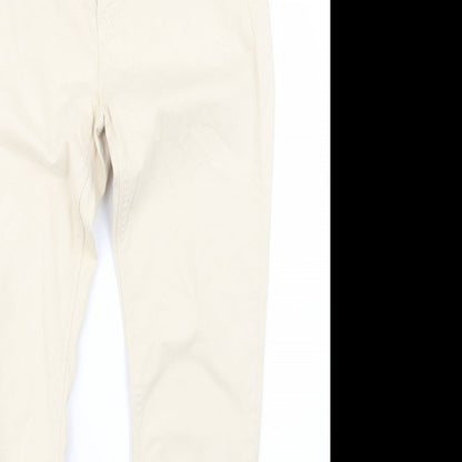 Womens UK Size 31 in Preworn Regular Fit Straight Beige Jeans