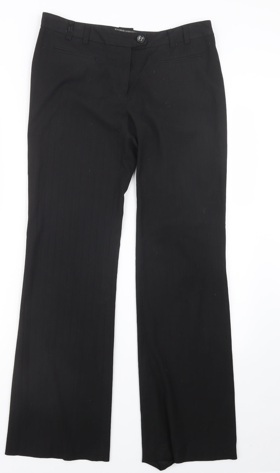 Womens UK Size 31 in River Island Regular Fit  Black Trousers