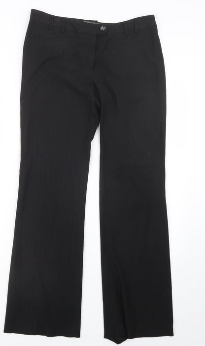 Womens UK Size 31 in River Island Regular Fit  Black Trousers
