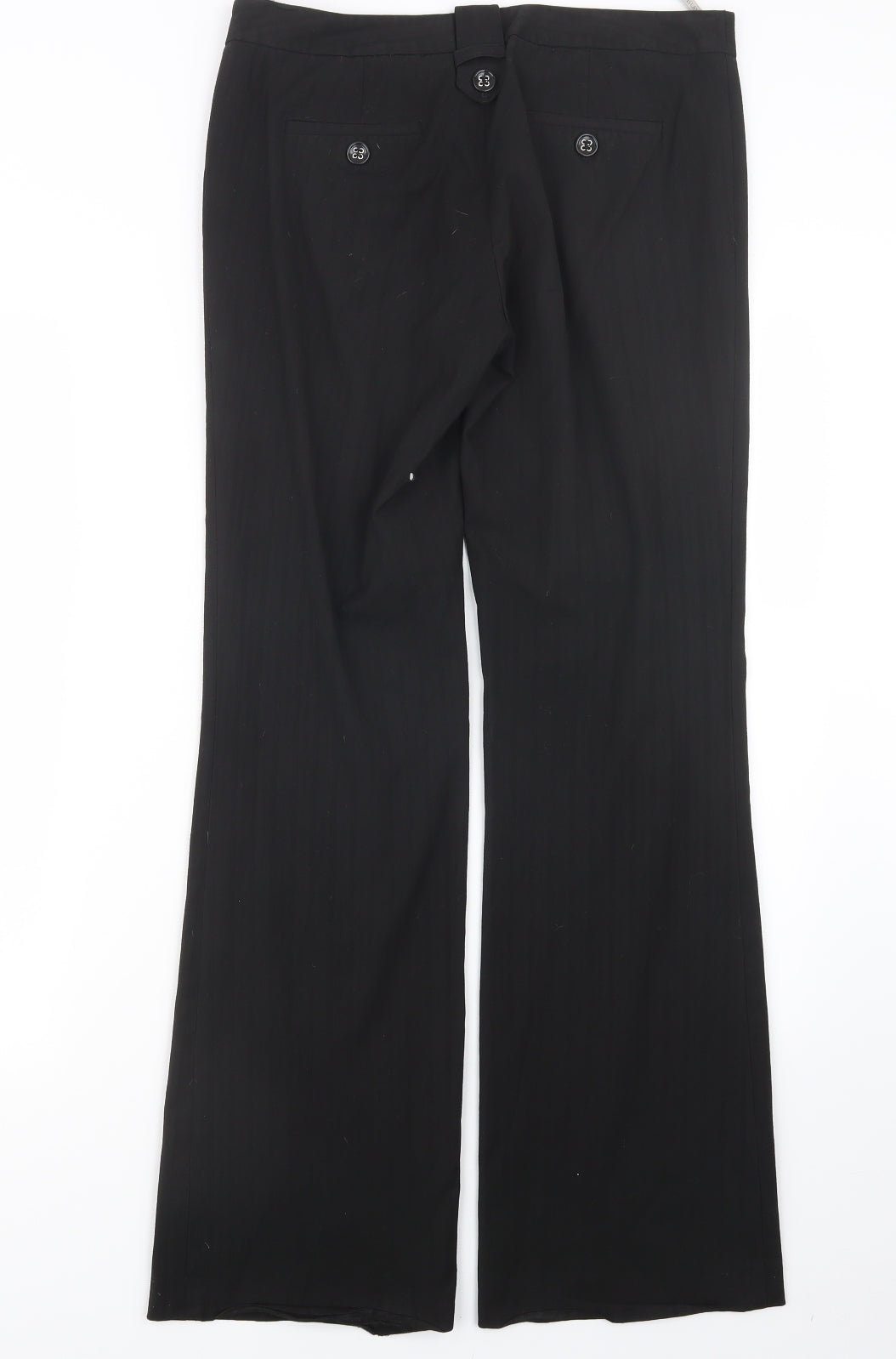 Womens UK Size 31 in River Island Regular Fit  Black Trousers