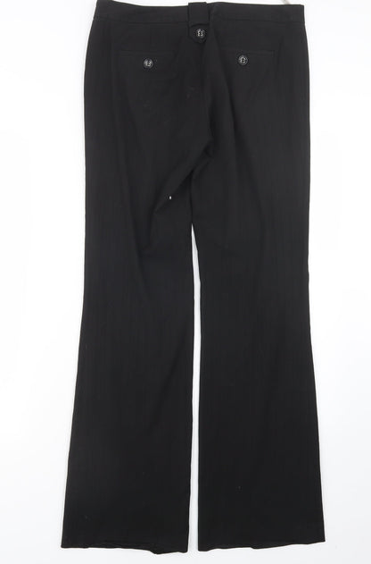Womens UK Size 31 in River Island Regular Fit  Black Trousers