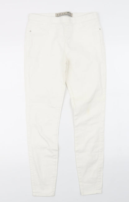 Denim Co. Womens White  Denim Jegging Jeans Size 10 L27 in