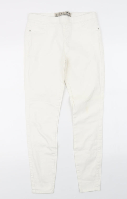 Denim Co. Womens White  Denim Jegging Jeans Size 10 L27 in