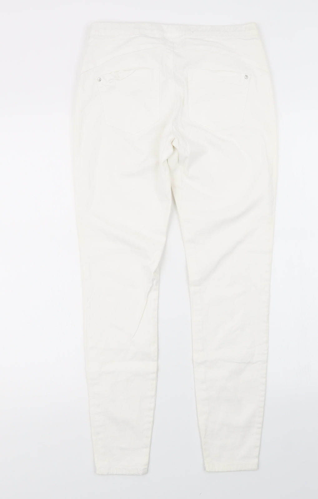 Denim Co. Womens White  Denim Jegging Jeans Size 10 L27 in