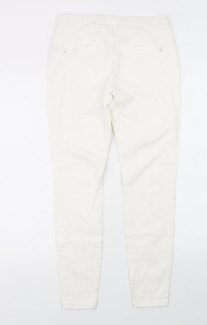 Denim Co. Womens White  Denim Jegging Jeans Size 10 L27 in