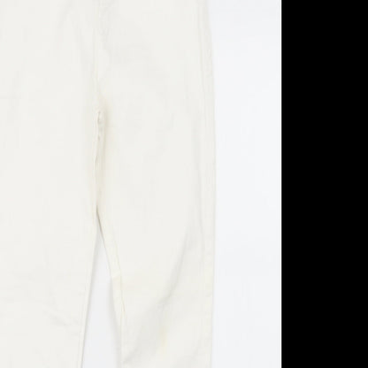 Denim Co. Womens White  Denim Jegging Jeans Size 10 L27 in