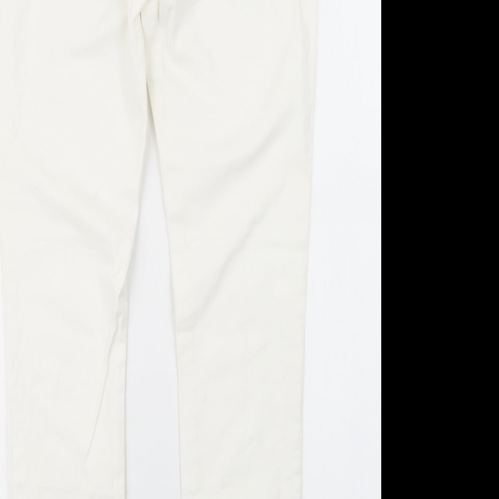 Denim Co. Womens White  Denim Jegging Jeans Size 10 L27 in