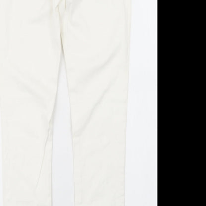 Denim Co. Womens White  Denim Jegging Jeans Size 10 L27 in