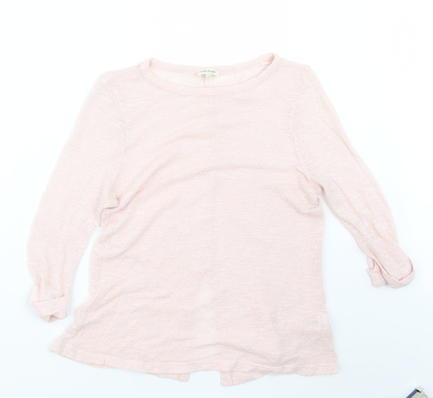 Womens UK Size 8 River Island Pink Pullover Jumper