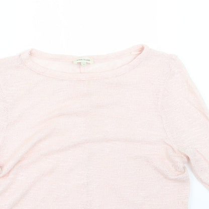 Womens UK Size 8 River Island Pink Pullover Jumper