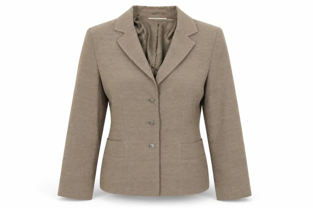 Womens UK Size 8 Minuet Regular Brown Blazer