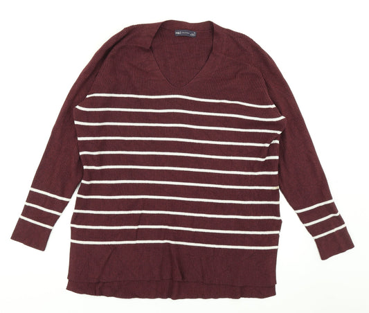 Womens UK Size 16 M&S Collection Purple Pullover Jumper