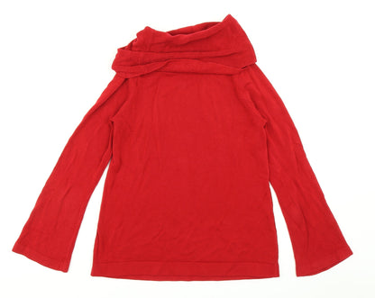 Womens UK Size 8 Marks & Spencer Red Pullover Jumper