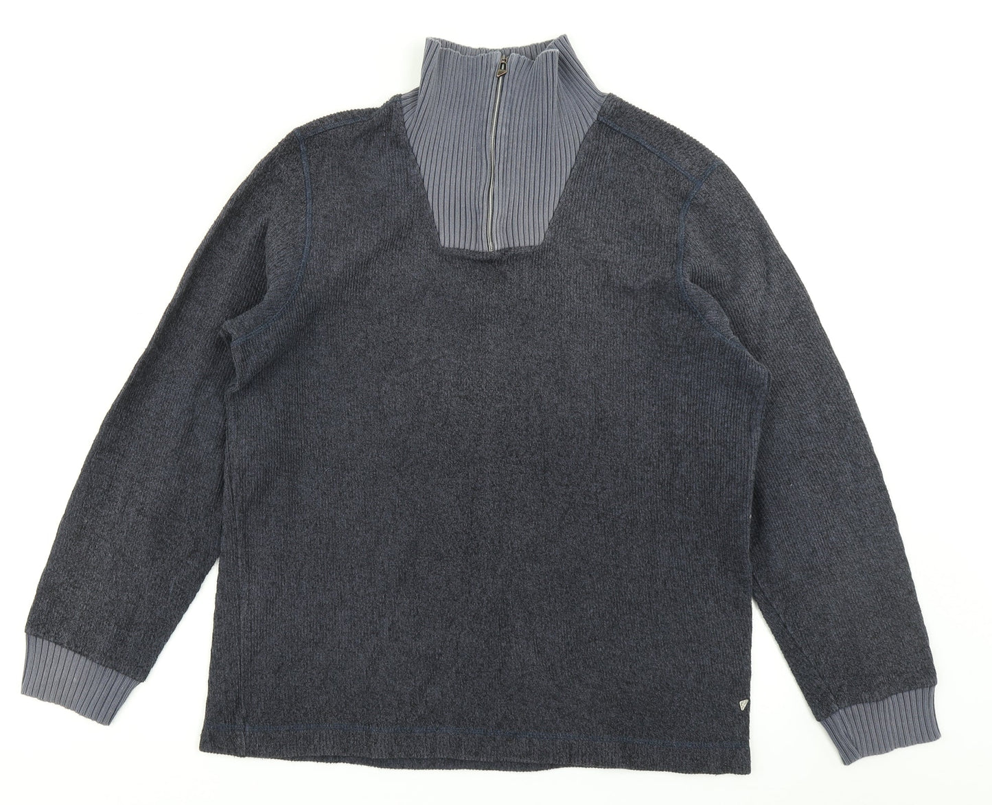 New Man Mens Blue  Knit Pullover Jumper Size M