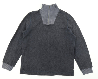 New Man Mens Blue  Knit Pullover Jumper Size M