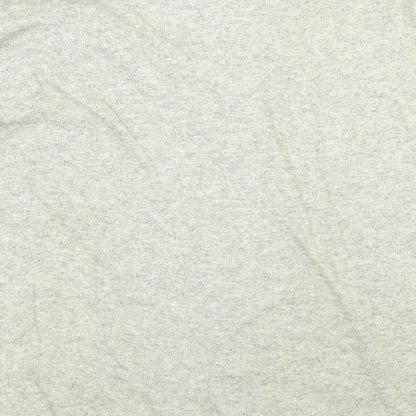 Emma Brendon Womens Grey  Knit Basic T-Shirt Size M