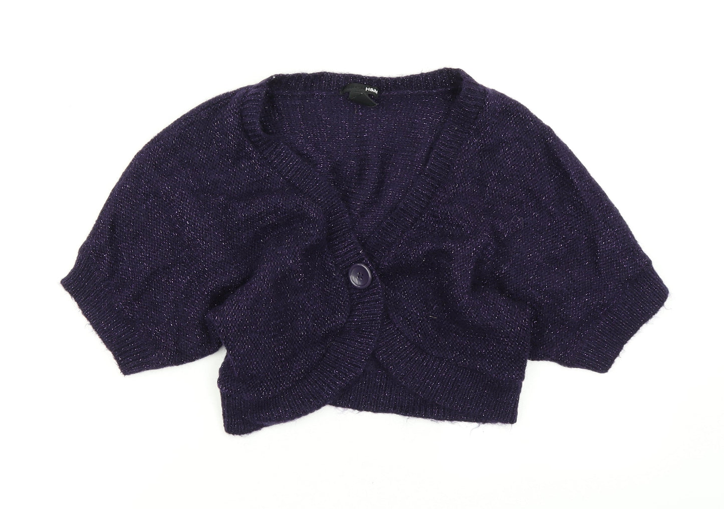 Womens UK Size L H&M Purple Cardigan Jumper
