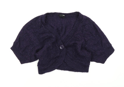 Womens UK Size L H&M Purple Cardigan Jumper