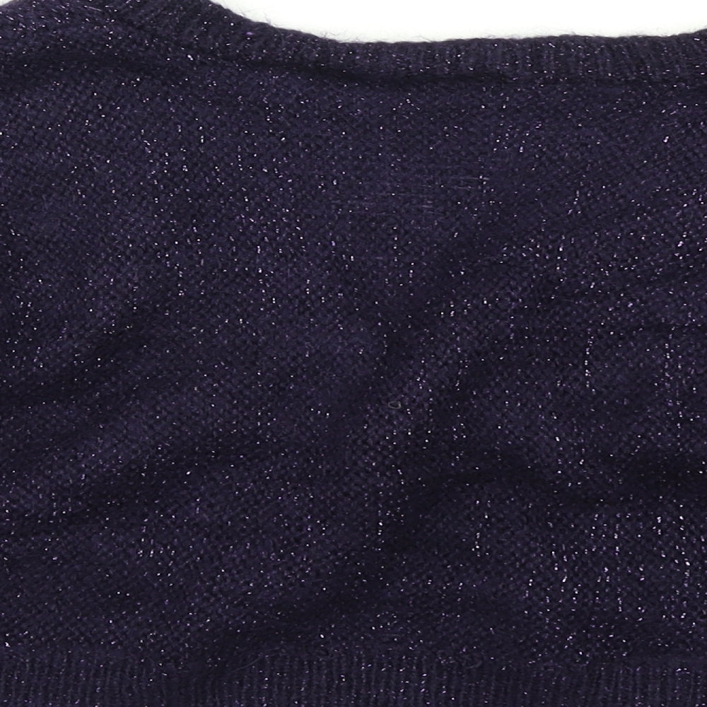 Womens UK Size L H&M Purple Cardigan Jumper