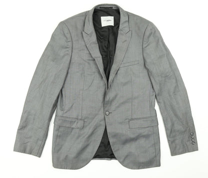 Mens UK Size 40 Peter Werth Regular Grey Suit Jacket