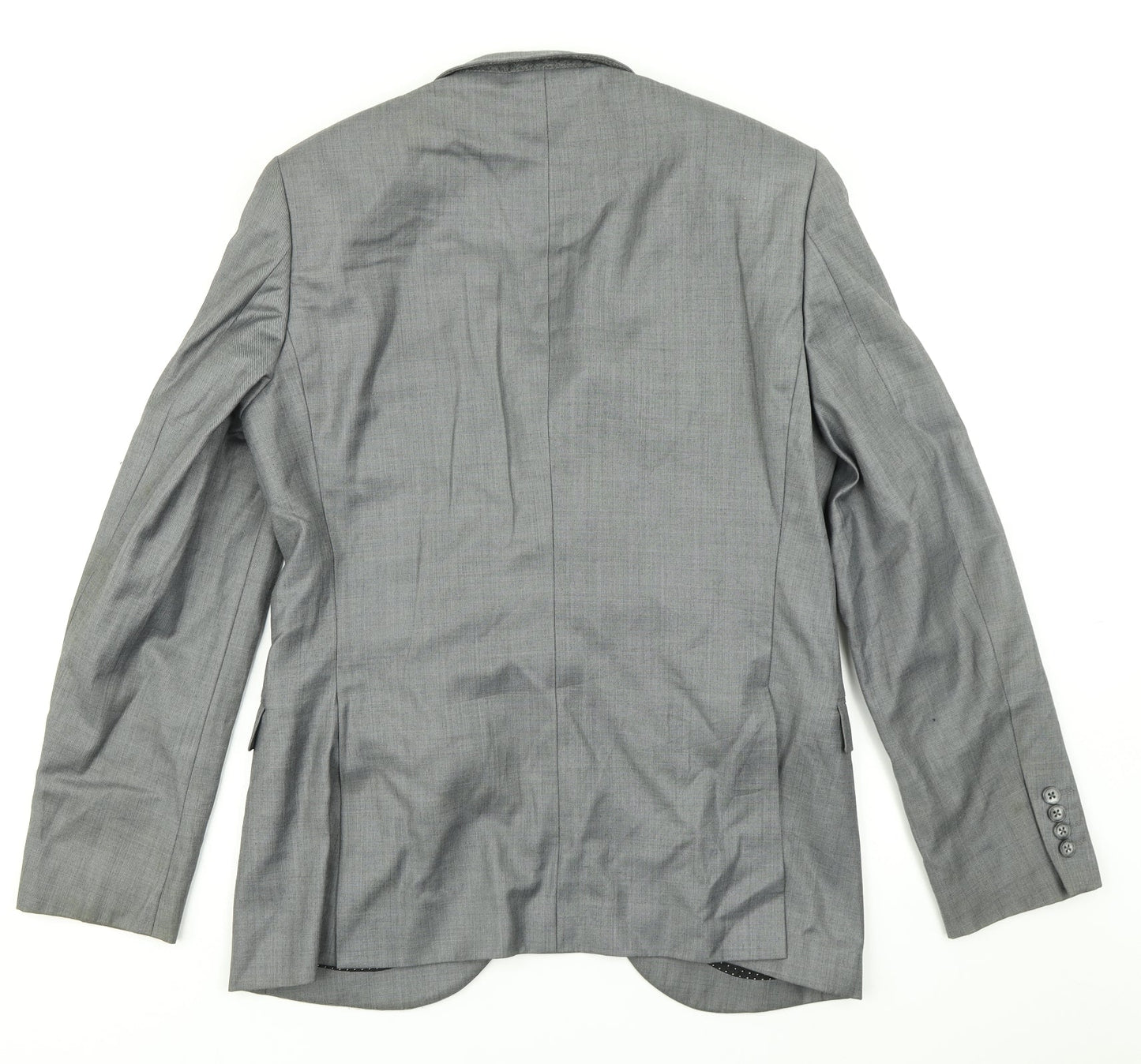 Mens UK Size 40 Peter Werth Regular Grey Suit Jacket
