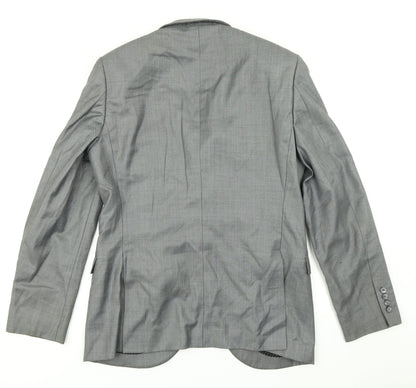 Mens UK Size 40 Peter Werth Regular Grey Suit Jacket