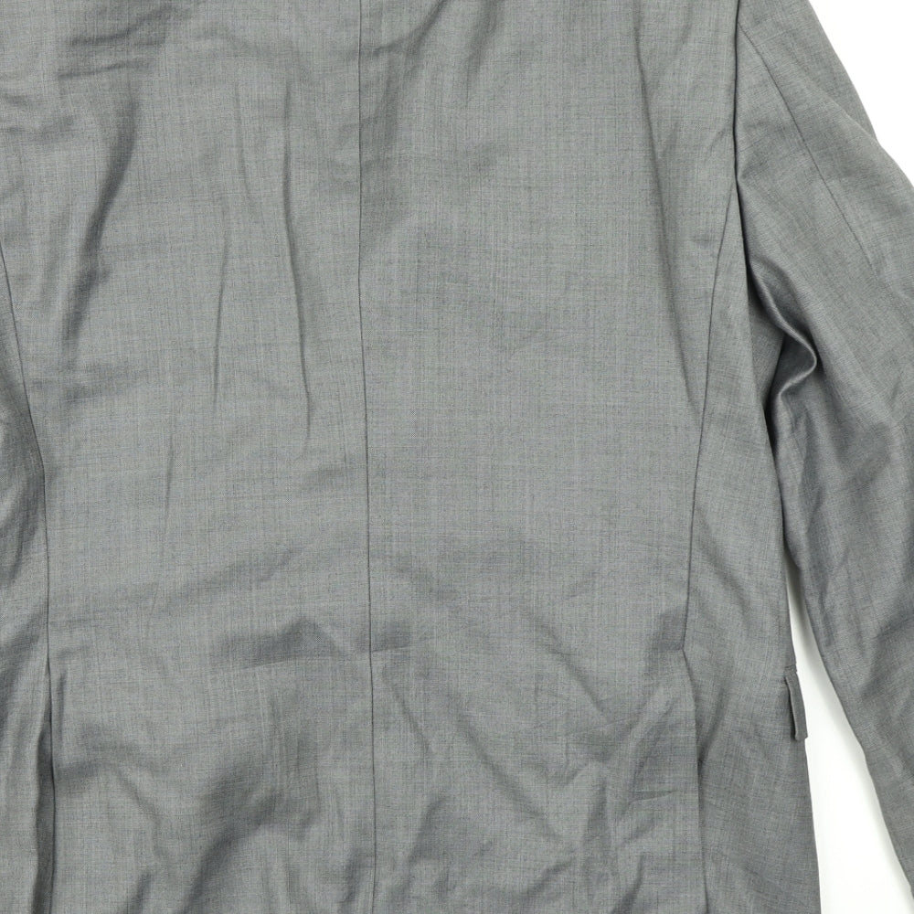 Mens UK Size 40 Peter Werth Regular Grey Suit Jacket