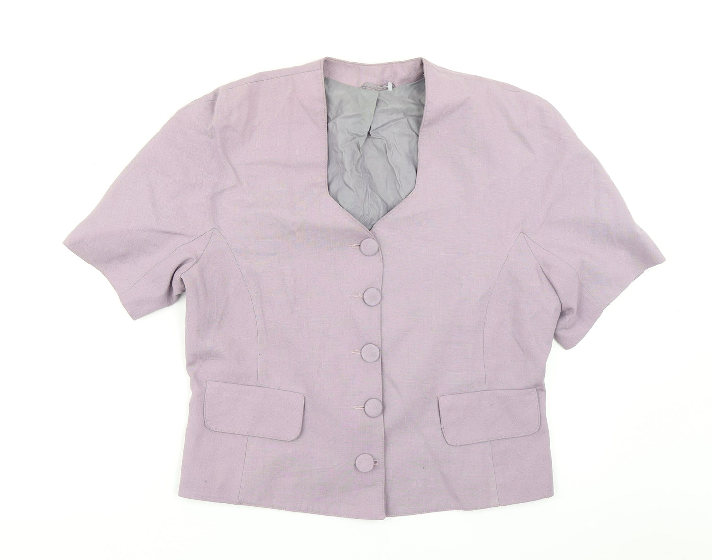 Classics Womens Purple   Jacket Blazer Size 14