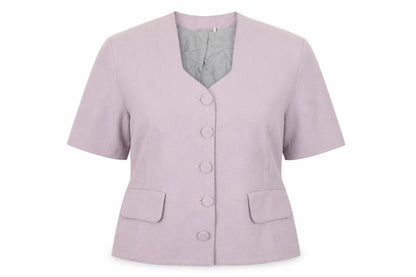 Womens UK Size 14 Classics Regular Purple Blazer