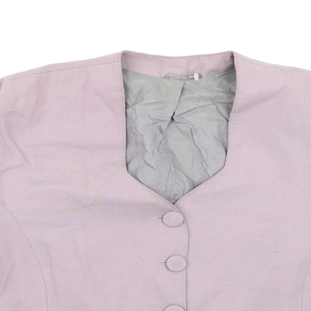 Classics Womens Purple   Jacket Blazer Size 14