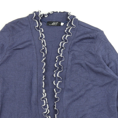 Womens UK Size M ME Blue Cardigan Jumper