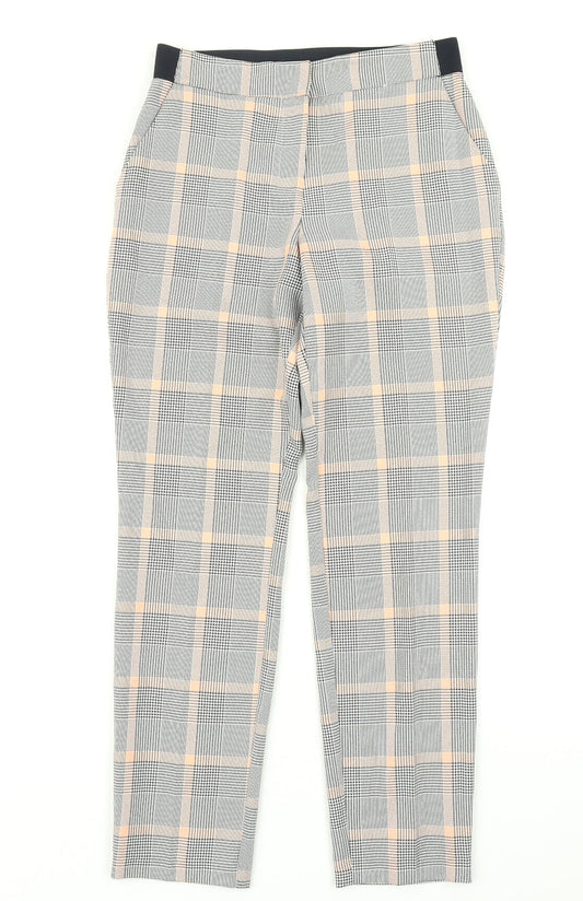 Prmark Womens Blue Plaid  Dress Pants Trousers Size 6 L26 in