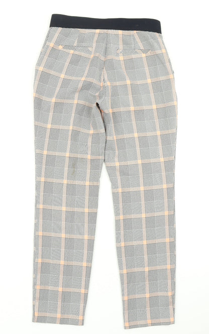 Prmark Womens Blue Plaid  Dress Pants Trousers Size 6 L26 in