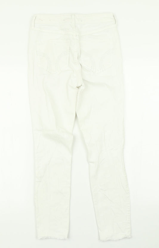 Hollister Womens White  Denim Skinny Jeans Size 27 in L25 in