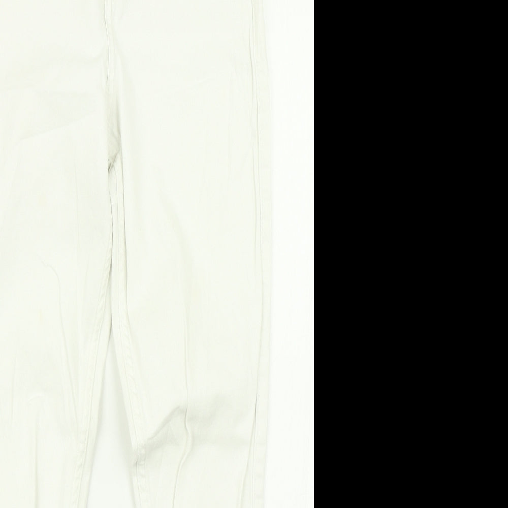 Hollister Womens White  Denim Skinny Jeans Size 27 in L25 in