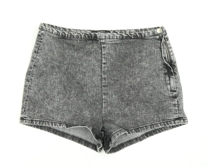 FOREVER 21 Womens Grey  Denim Hot Pants Shorts Size 30 in