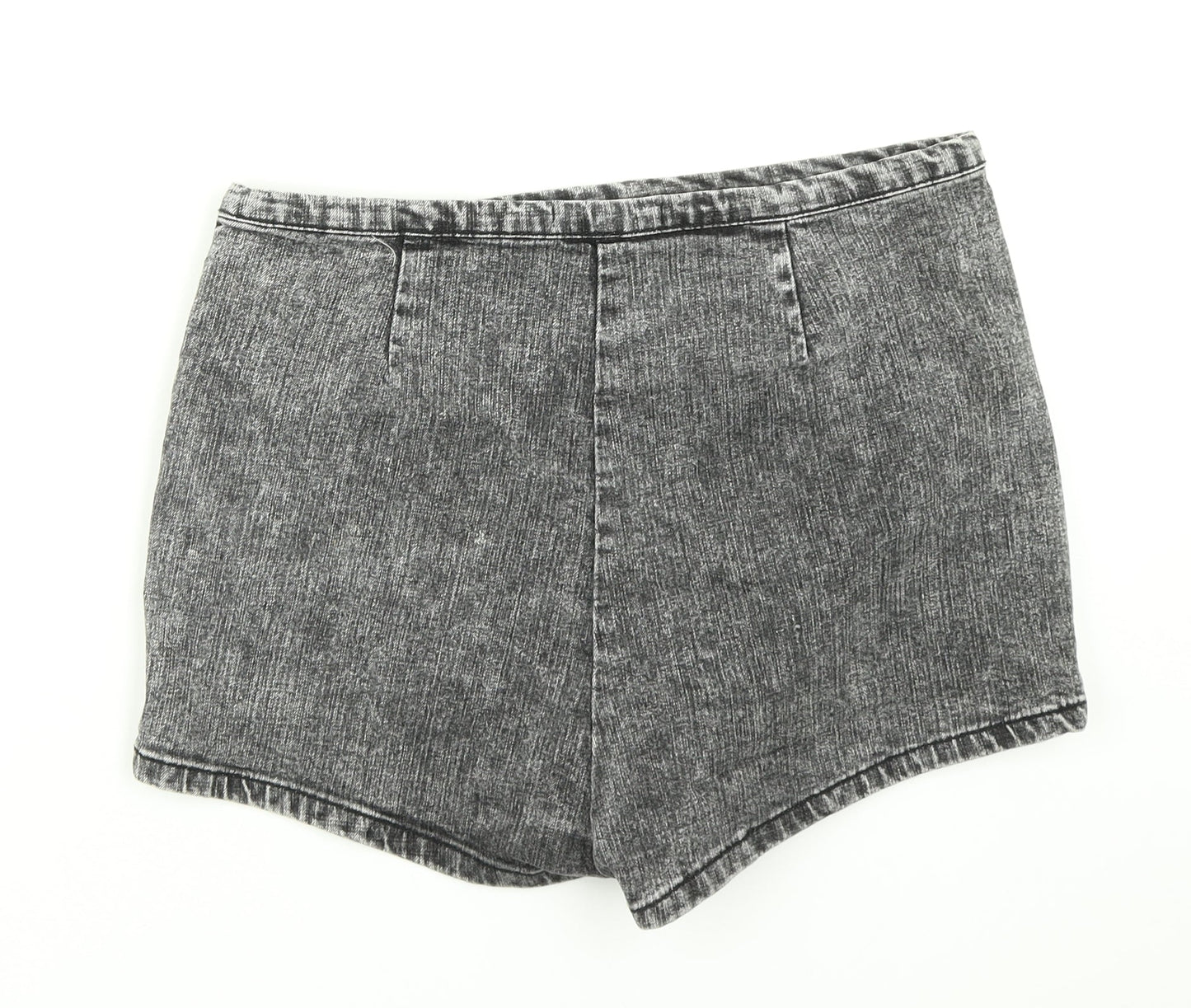 FOREVER 21 Womens Grey  Denim Hot Pants Shorts Size 30 in