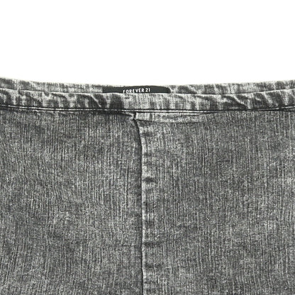 FOREVER 21 Womens Grey  Denim Hot Pants Shorts Size 30 in