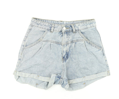 SheIn Womens Blue  Denim Hot Pants Shorts Size S