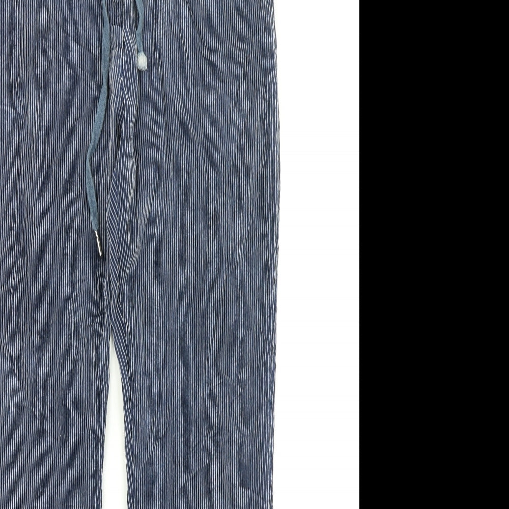 Made In Itlay Womens Blue Striped  Tapered Jeans Size 26 in L26 in